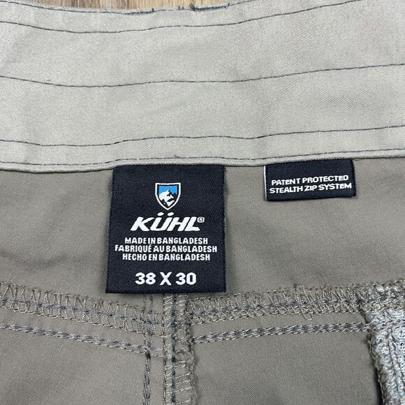 Kuhl Pants Mens 38x30 Gray Renegade Convertible Zip Off Hiking Cargo Stealth - Picture 4 of 12